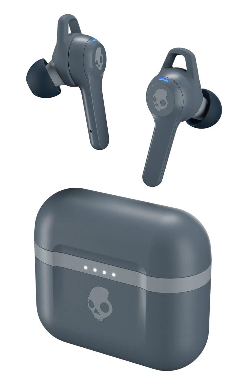 Skullcandy Indy Evo In-Ear Wireless Headphones Earbuds – Chill Grey (S2IVW-N744)