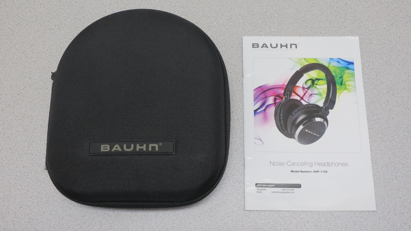 Bauhn Noise-Cancelling Headphones AHP-1192 85% reduction battery Travel Case
