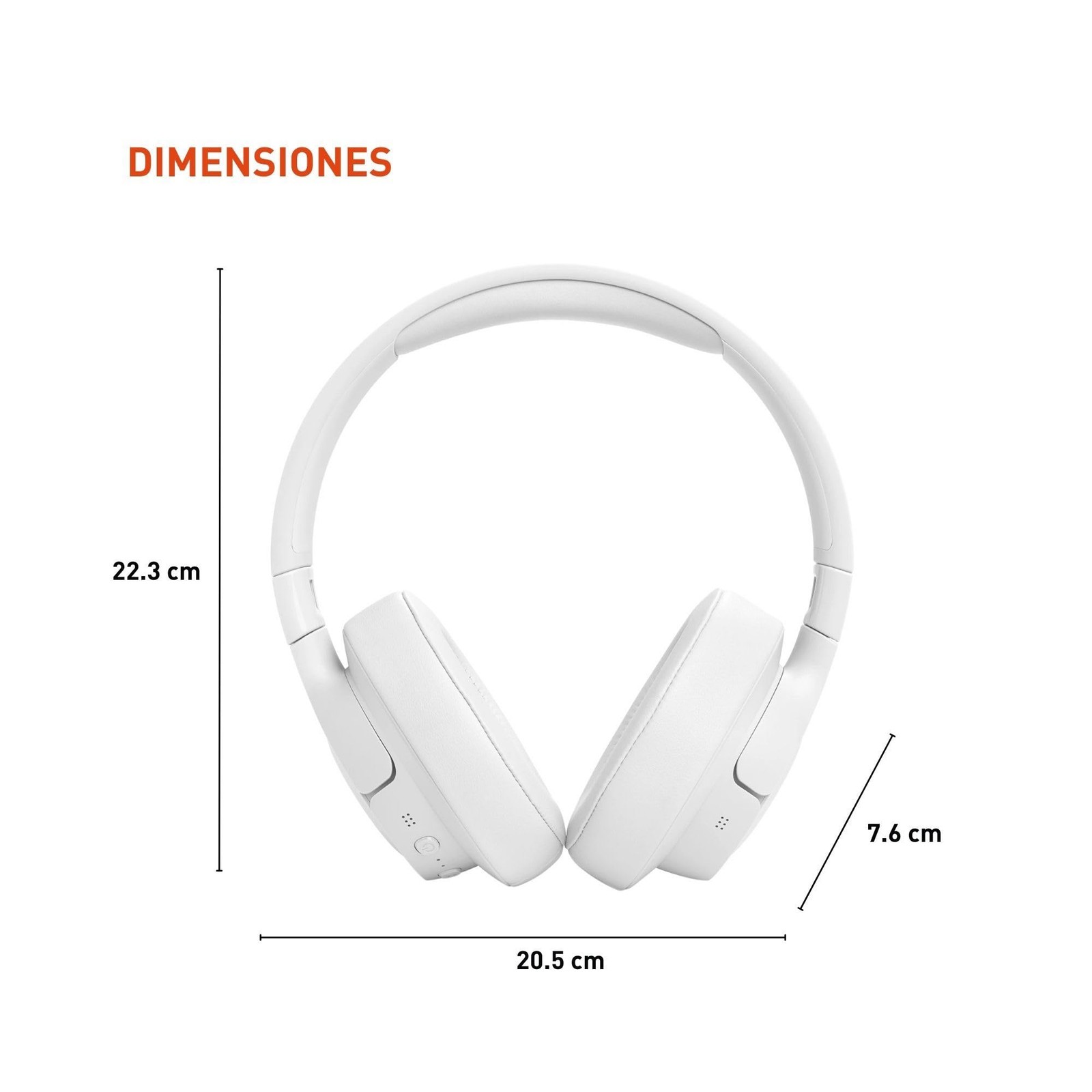 JBL Tune 770NC Adaptive Noise Cancelling Wireless Over-Ear Headphones White