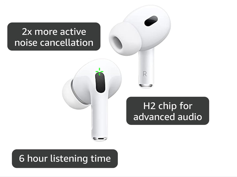 Apple AirPods Pro 2 White With USB-C Charging Case In Ear Headphones MTJV3AM/A –