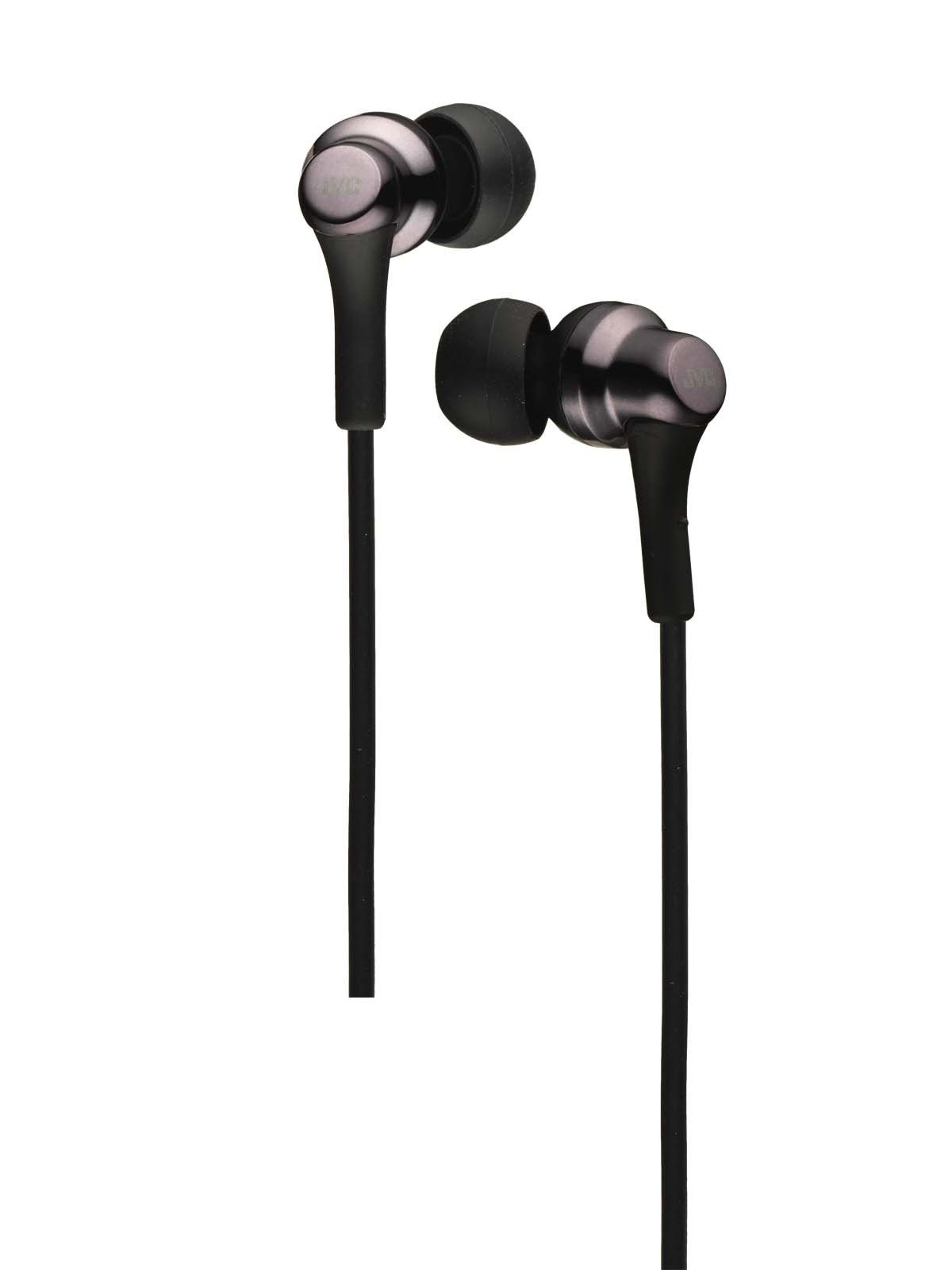 JVC Kenwood HA-FX26-B In-Ear Earphones Black, Noise-Reducing, 10 Colors, 1.2m