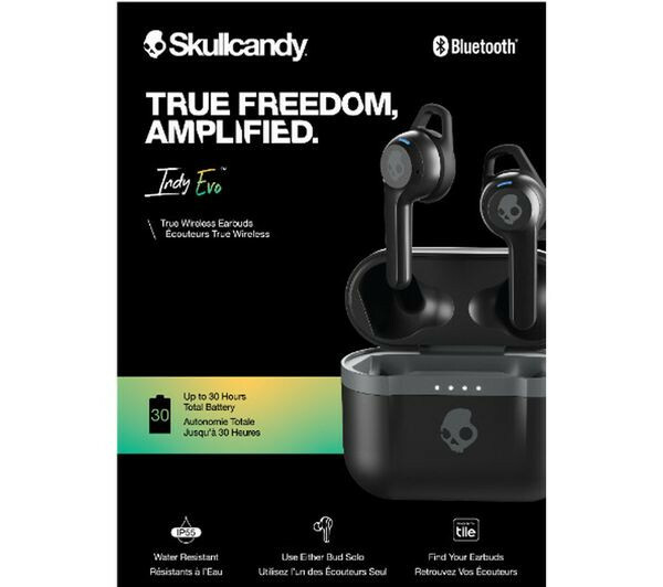 Skullcandy Indy Evo True Wireless Bluetooth Earbuds Headphones (NEW)