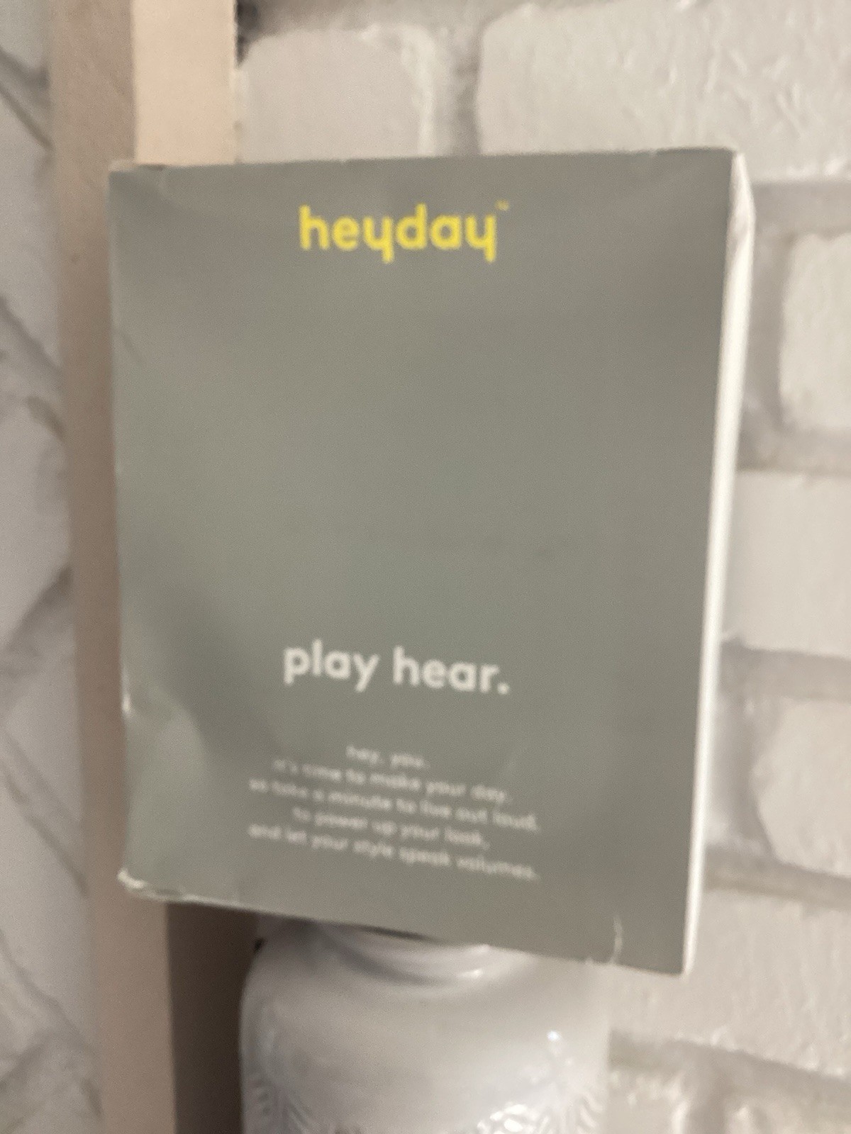 Heyday Wired On-Ear Headphones – With Microphone- Blue – NEW Open Box Close out