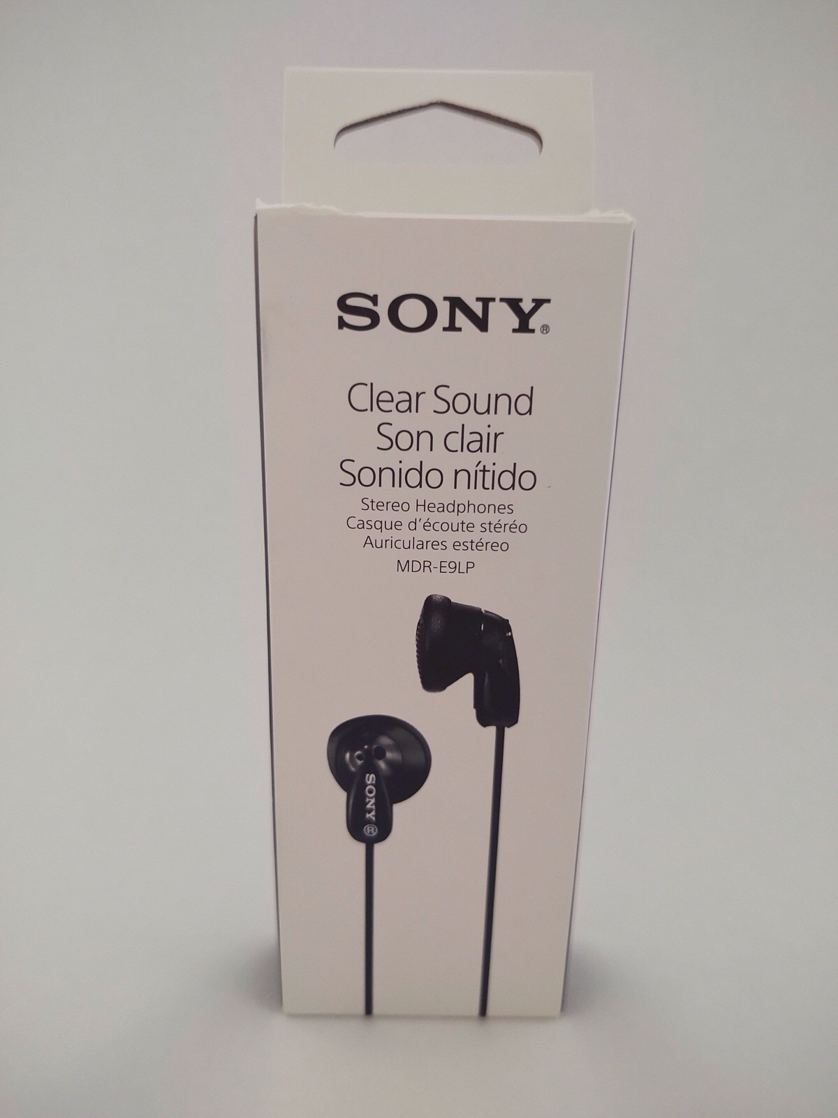 Sony Clear Sound Stereo In Ear Earbuds Black 1.2m Cable 3.5mm Jack MDR-E9LP