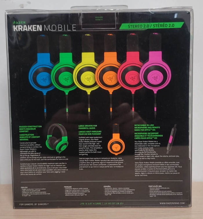 Razer Kraken Mobile Headphones -Neon Green – RZ04-01400100-R3U1