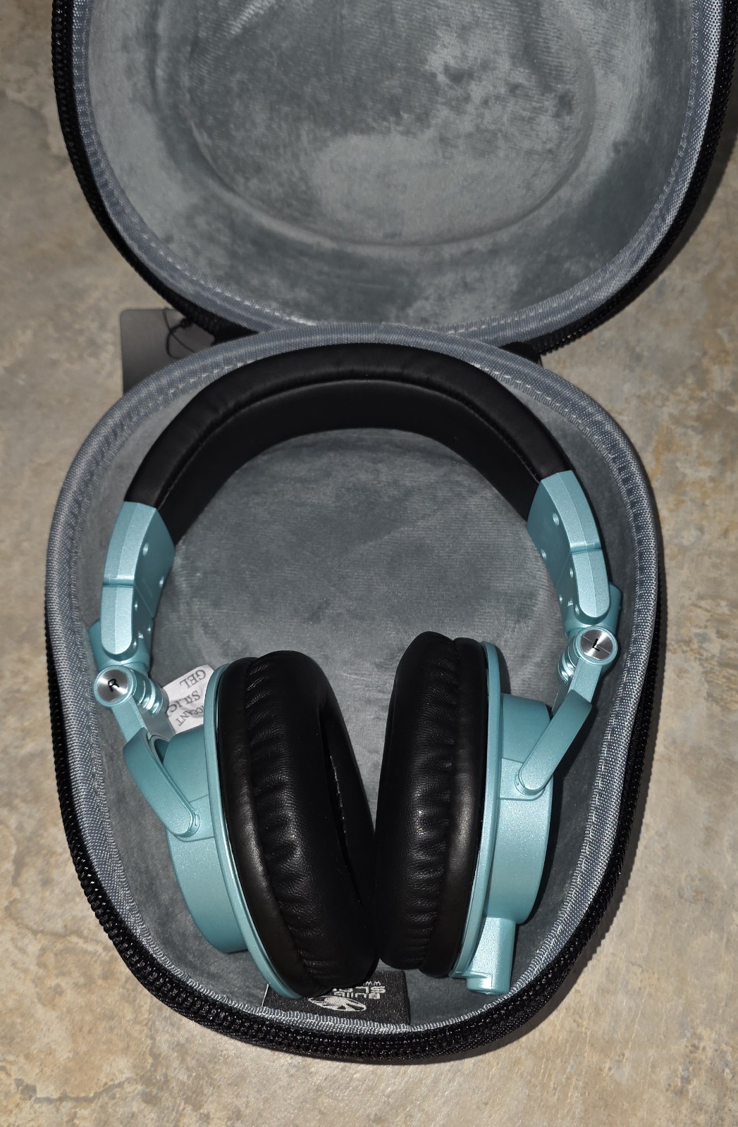 Audio-Technica ATH-M50x Ice Blue Limited Edition Headphones w/ Case NO CABLES