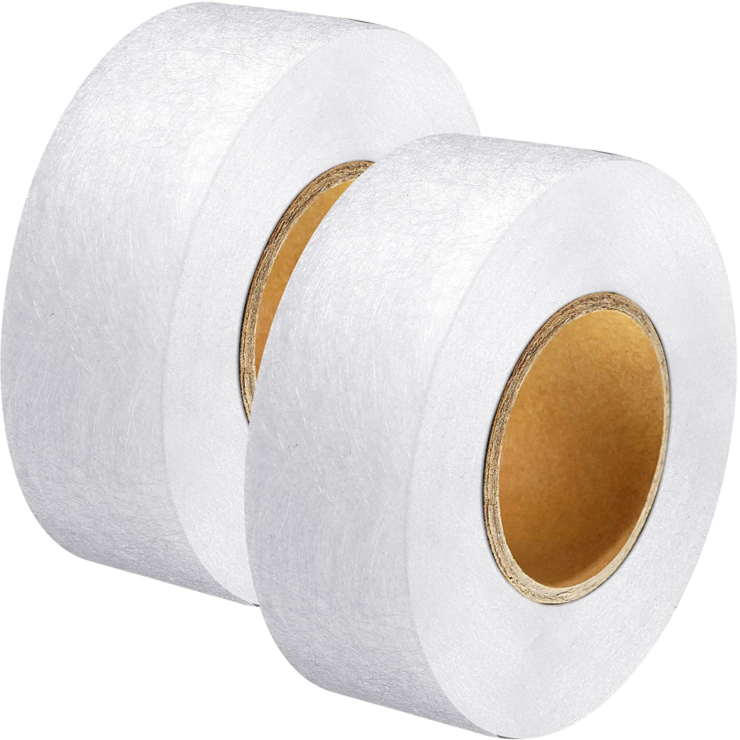 Fabric Fusing Tape – 2 Rolls Iron-On Hem Tape, 1/2″ X 27 Yards Each (White