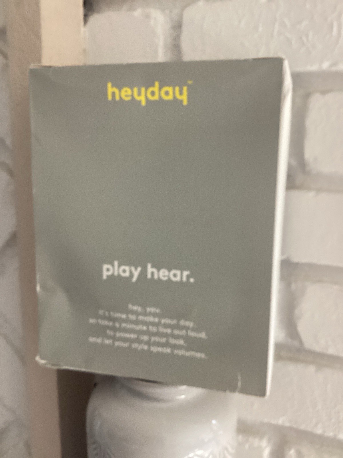 Heyday Wired On-Ear Headphones – With Microphone- Blue – NEW Open Box Close out