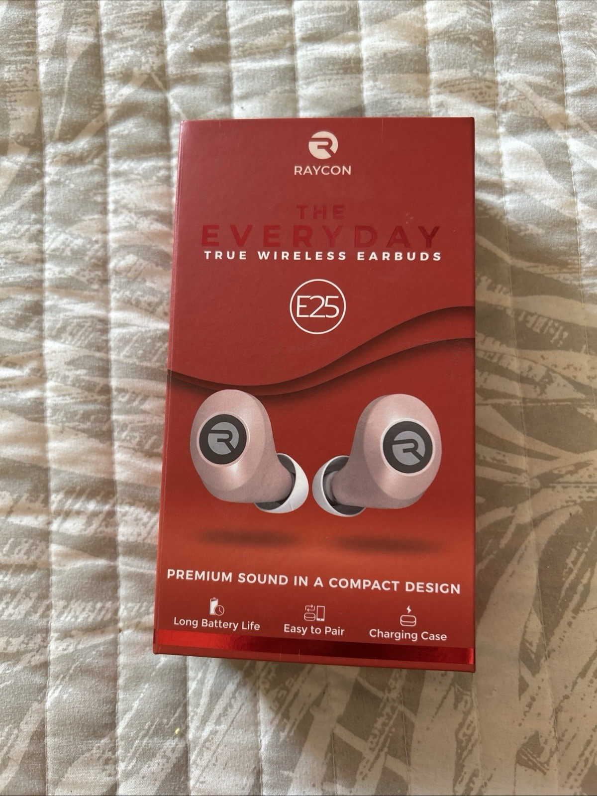 BOX & USER GUIDE ONLY Raycon Everyday Wireless Earbuds E25 Bluetooth Over Ear