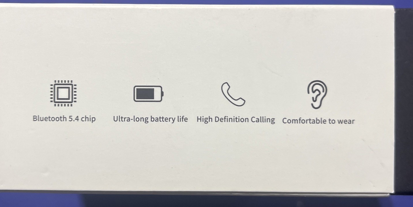 A60 Open Ear Headset, Bluetooth True Wireless Conduction.50 mAH 7hrs. Excellent