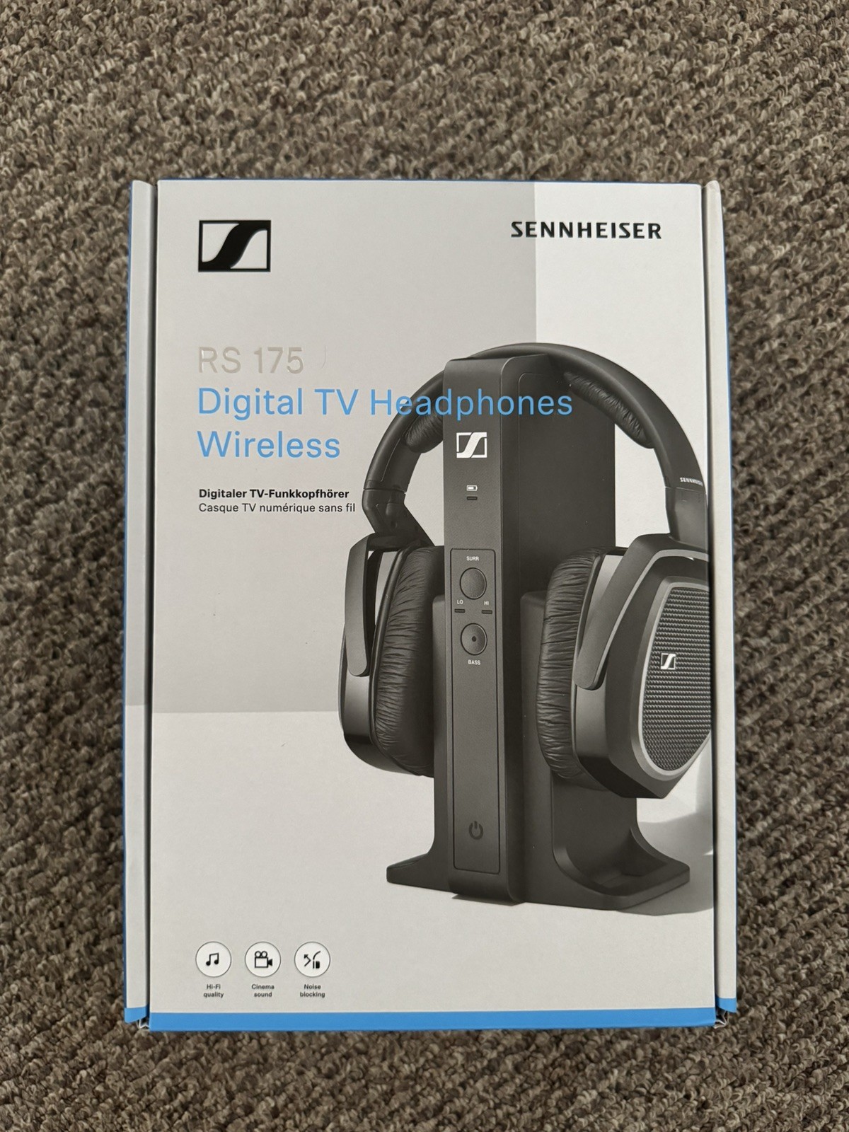 Sennheiser RS 175 Digital TV Headphones-Wireless NEW FAST SHIPPING