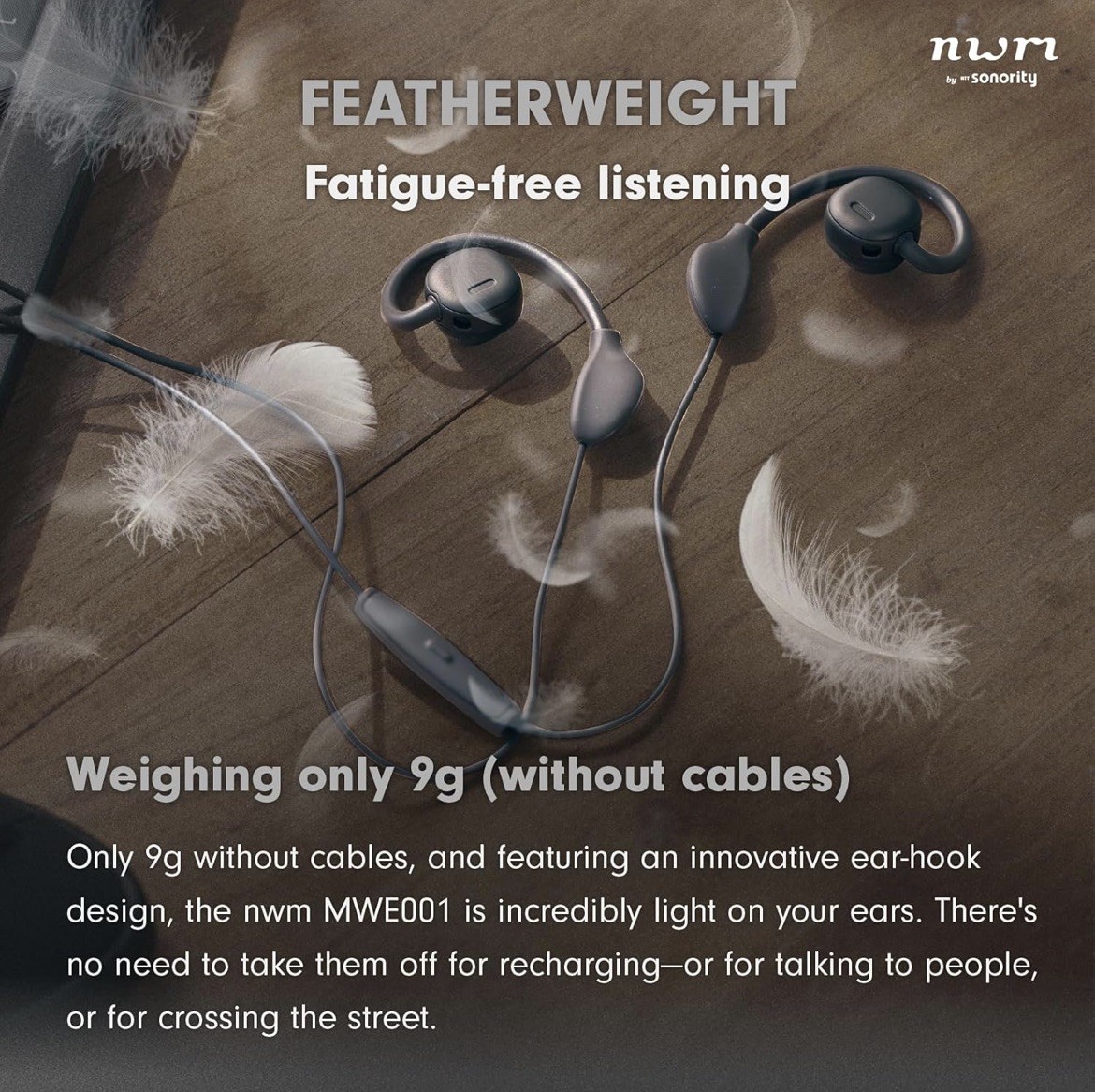 NTT sonority Wired On-ear Speakers Earbuds with PSZ Technology MWE001 Dark brown