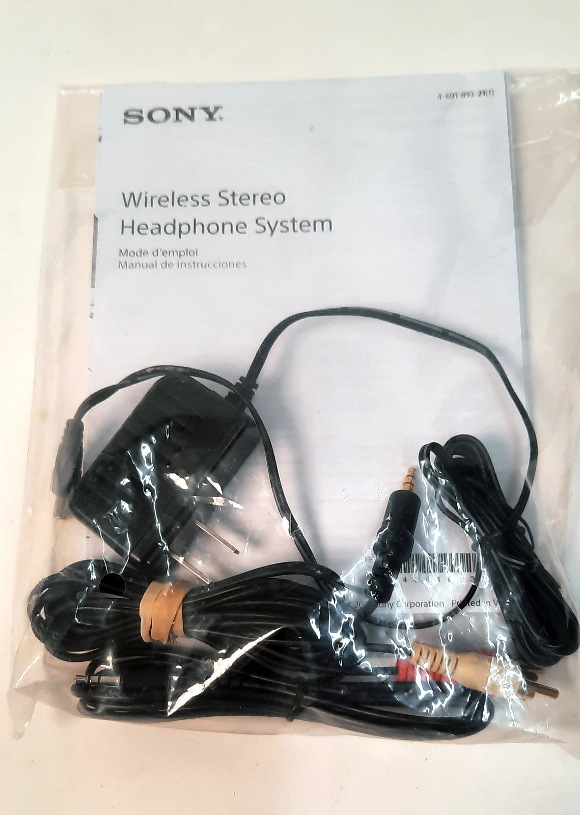 New Sony MDR-RF995RK Wireless Stereo Headset Black Open Box