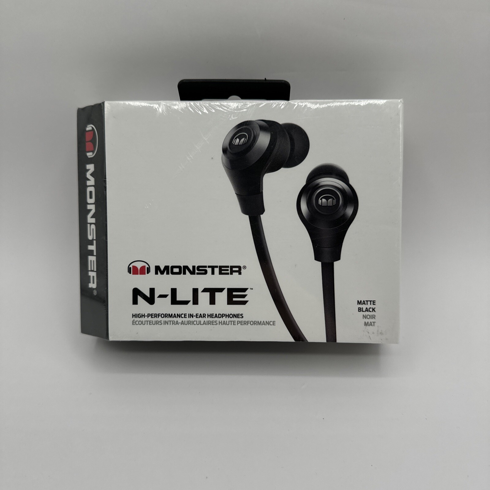 Monster N-LITE In-Ear Headphones Black Color – High Performance Audio sealed Box