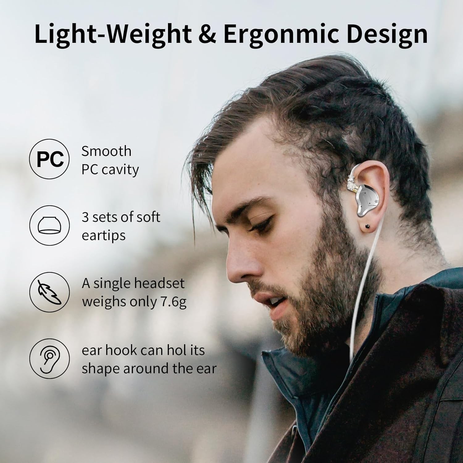 KZ ZS10 Pro Wired Headphone Detachable Cable
