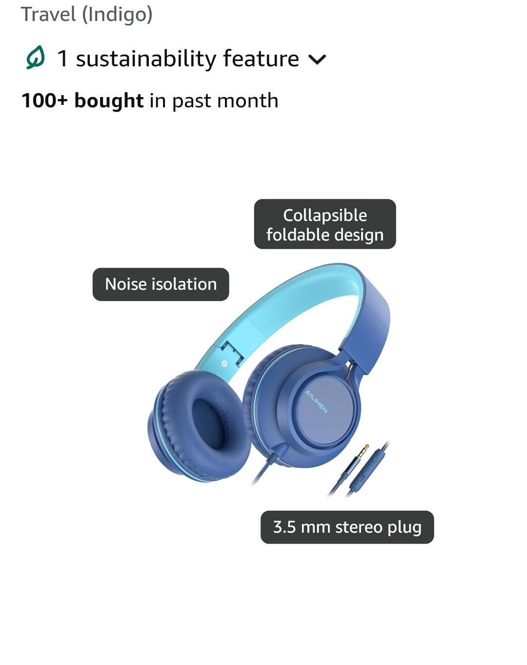 Ailihen Headphones ? In Brilliant Blue
