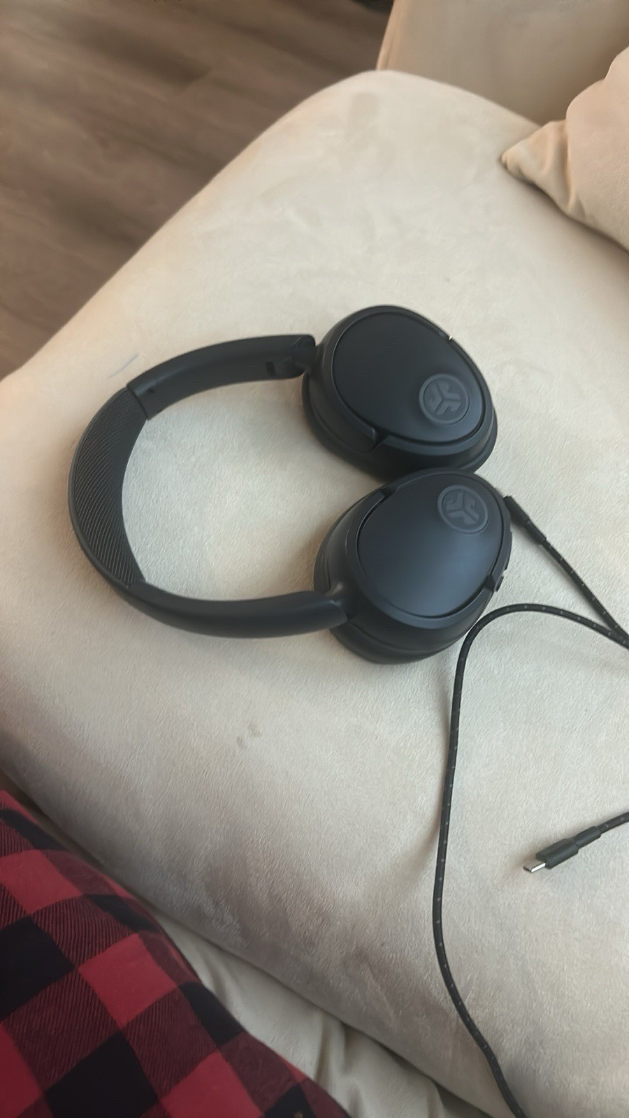 JLab JBuds Lux ANC Wireless Bluetooth Over-Ear Headphones – Graphite