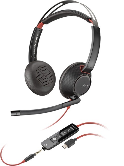 HP Poly Blackwire 5220 USB-C Stereo Headset – Black – Microsoft Teams 8X231A6