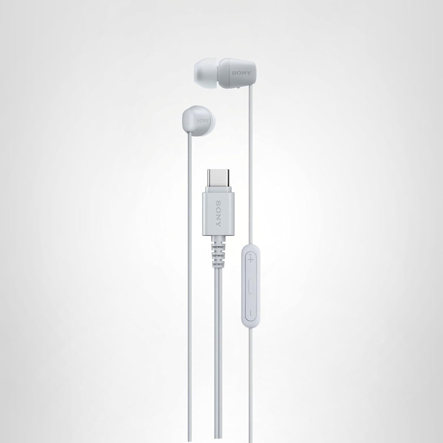 Sony IER-EX15C B Stereo Earbud Headphones Wired In-Ear Earphones USB-C (White)