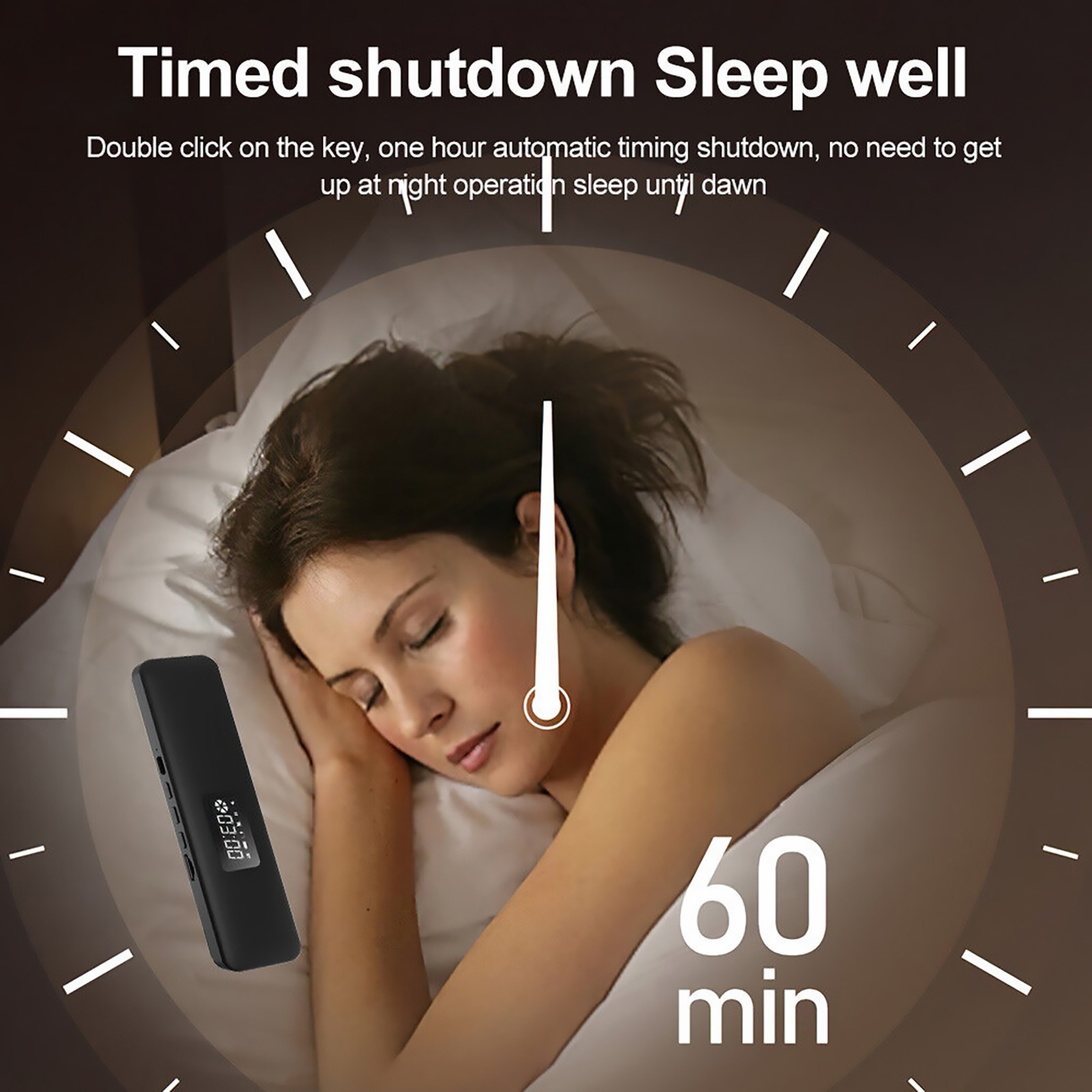 5.3 Rechargeable Bone Conduction Speaker Sleep Sound Bar Bluetooth Under Pillow