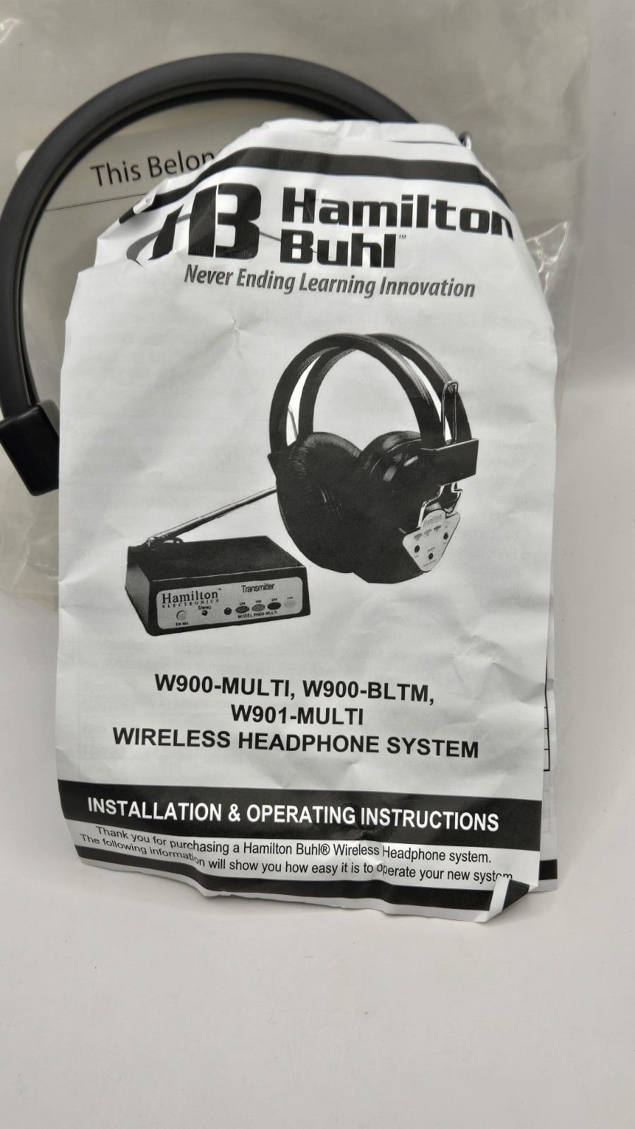 Hamilton Buhl W901-Multi Wireless Headphone System NEW IN PACKAGE