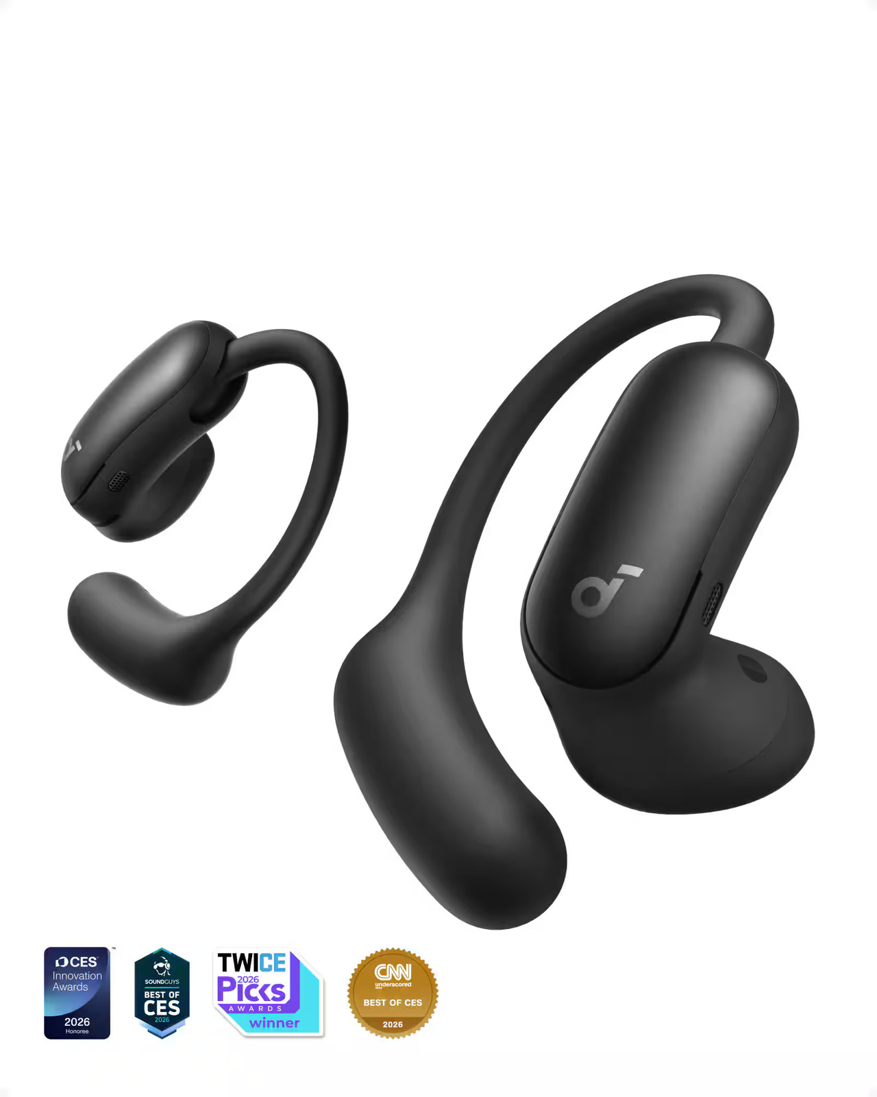 Anker – Soundcore AeroFit 2 Pro Dual-Form Wireless Bluetooth Earbuds with Ope…