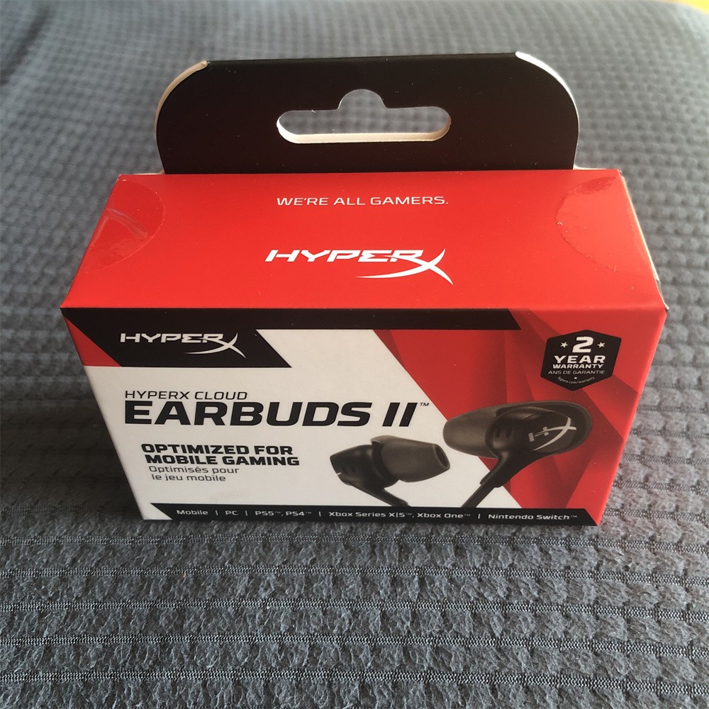 New HyperX Cloud Earbuds II Gaming Earbuds with Mic – Black Color