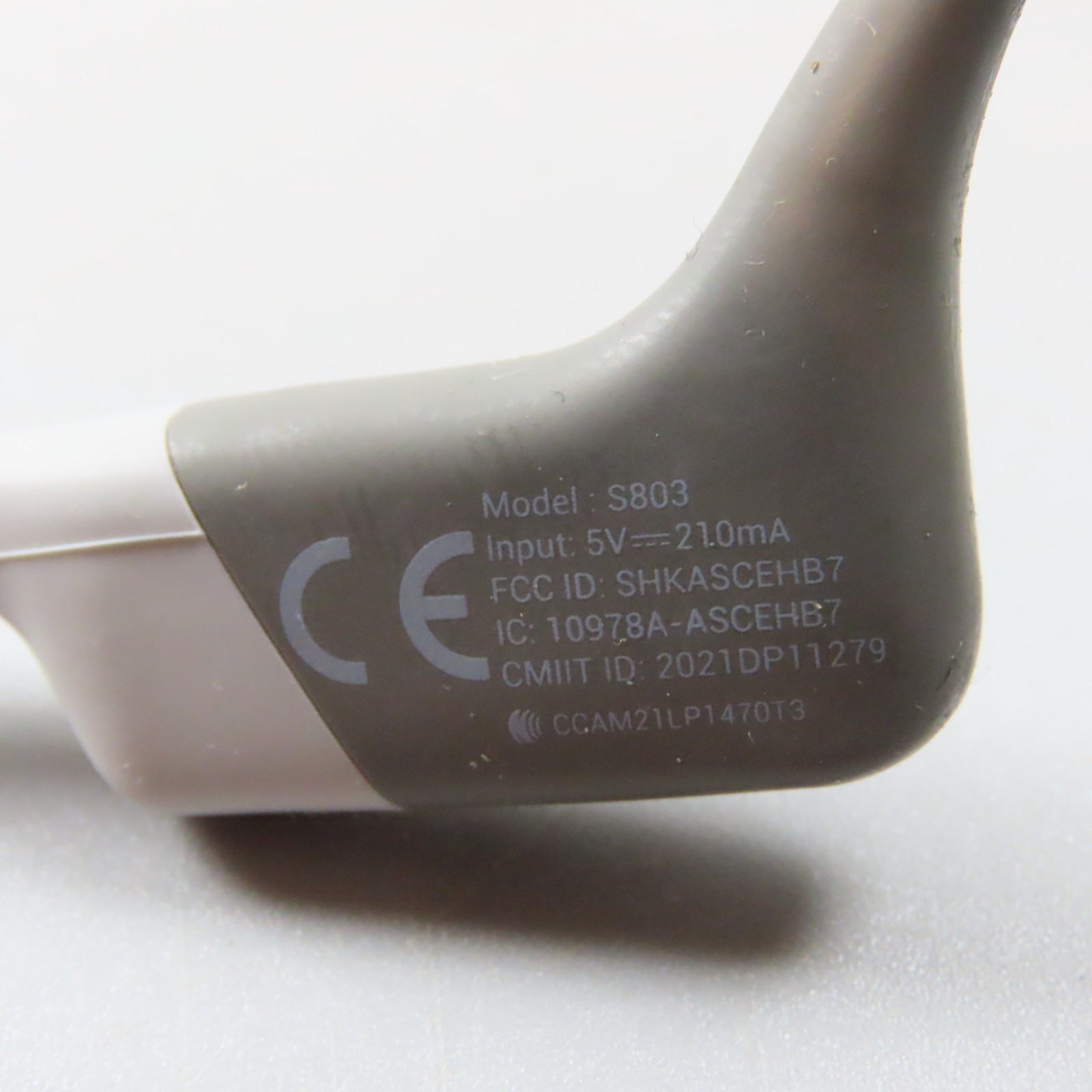 Shokz OpenRun S803 Bone Conduction Open-Ear Endurance Headphones – Gray TESTED
