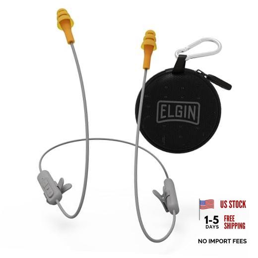 Ruckus Wireless Bluetooth Earplug Headphones, 25 dB NRR, Noise Gravel Gray