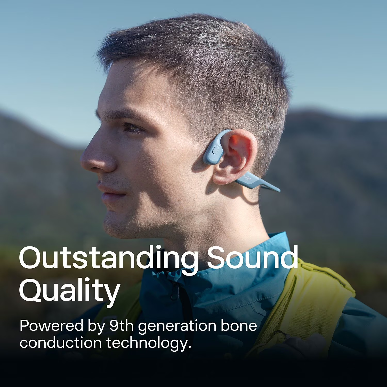 Shokz – OpenRun S803 Bone Conduction Open-Ear – Endurance Headphones ~ Blue