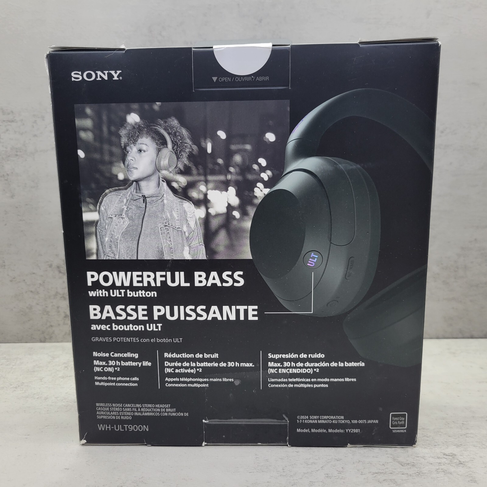 Sony ULT WEAR 900N Wireless Noise Canceling Bluetooth Headphones – Forest Gray™