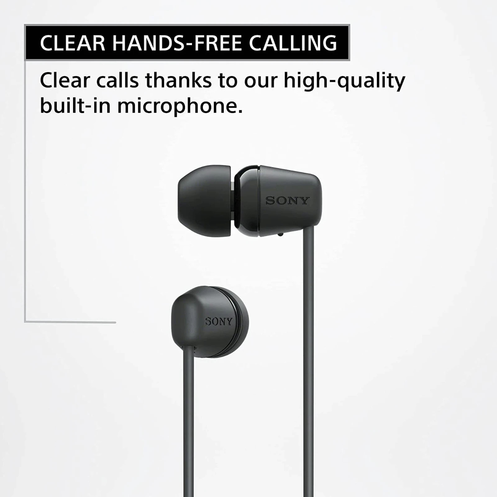 Sony WI-C100 Wireless Earphones Blue 25 Hours Playback Bluetooth