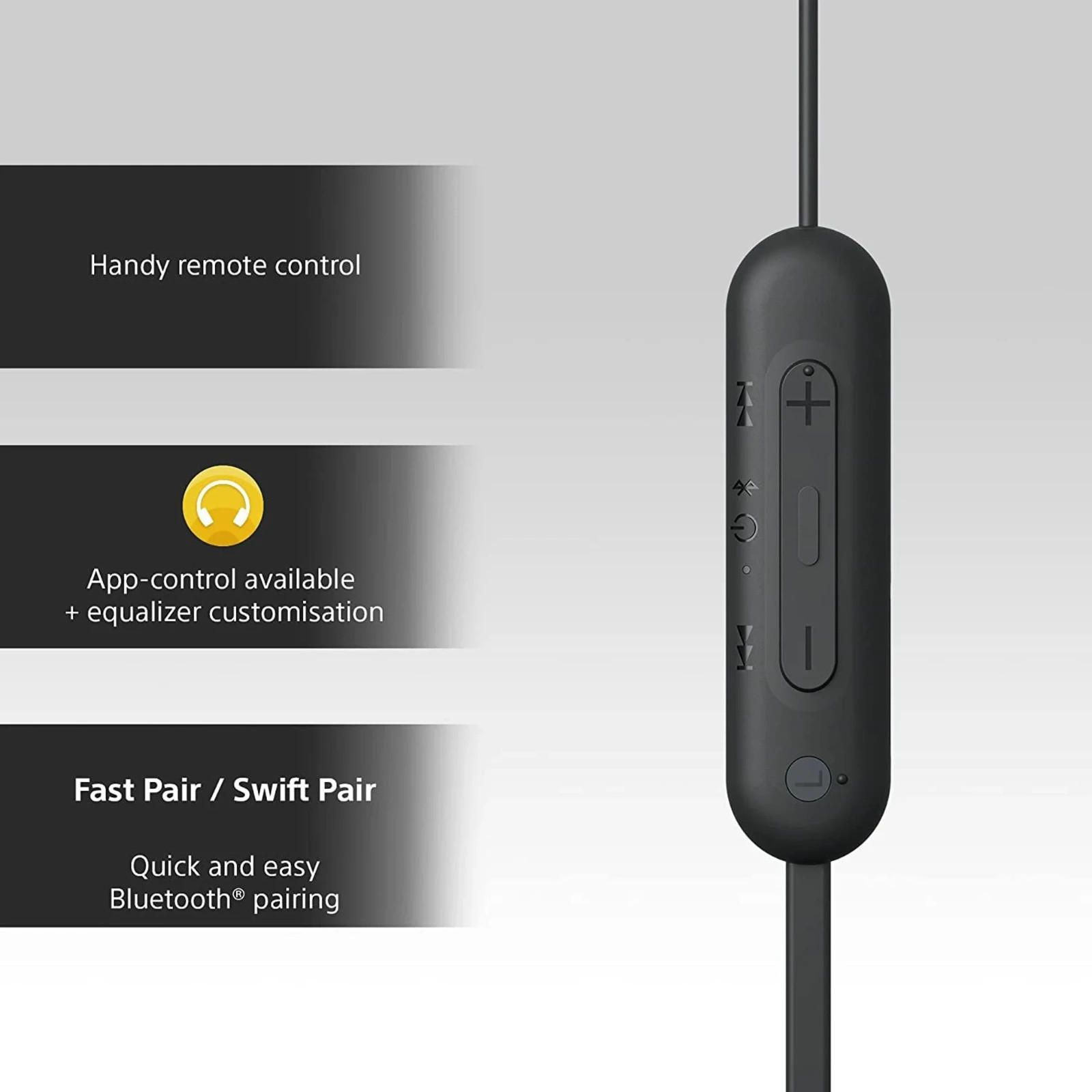 Sony WI-C100 Wireless Earphones Blue 25 Hours Playback Bluetooth