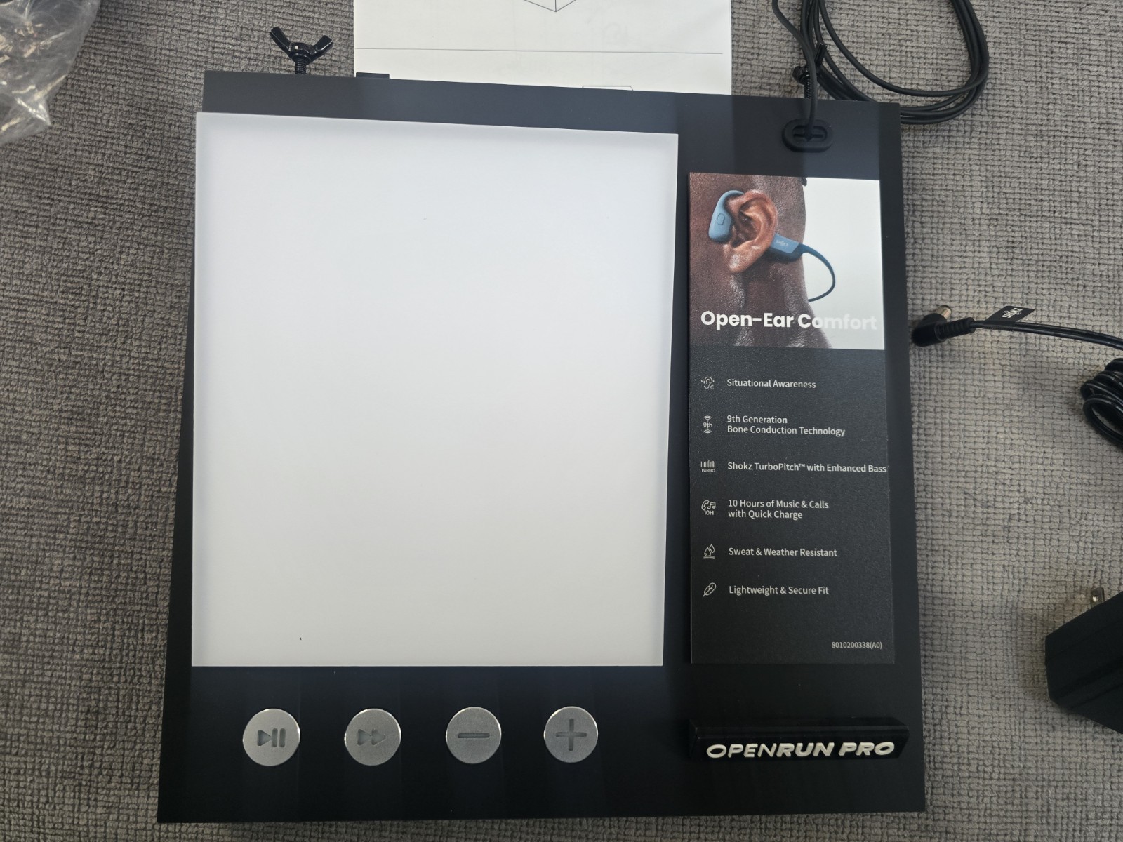 Shokz Countertop Display Unit – OpenRun Pro B-S810-BK-POP-SZ