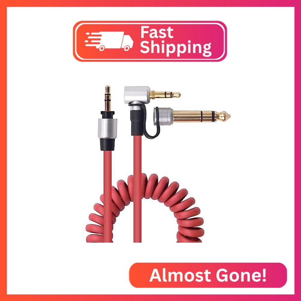 Saipomor 3.5mm &6.5mm Aux Cable Replacement Auxiliary Extension Cord Compatible