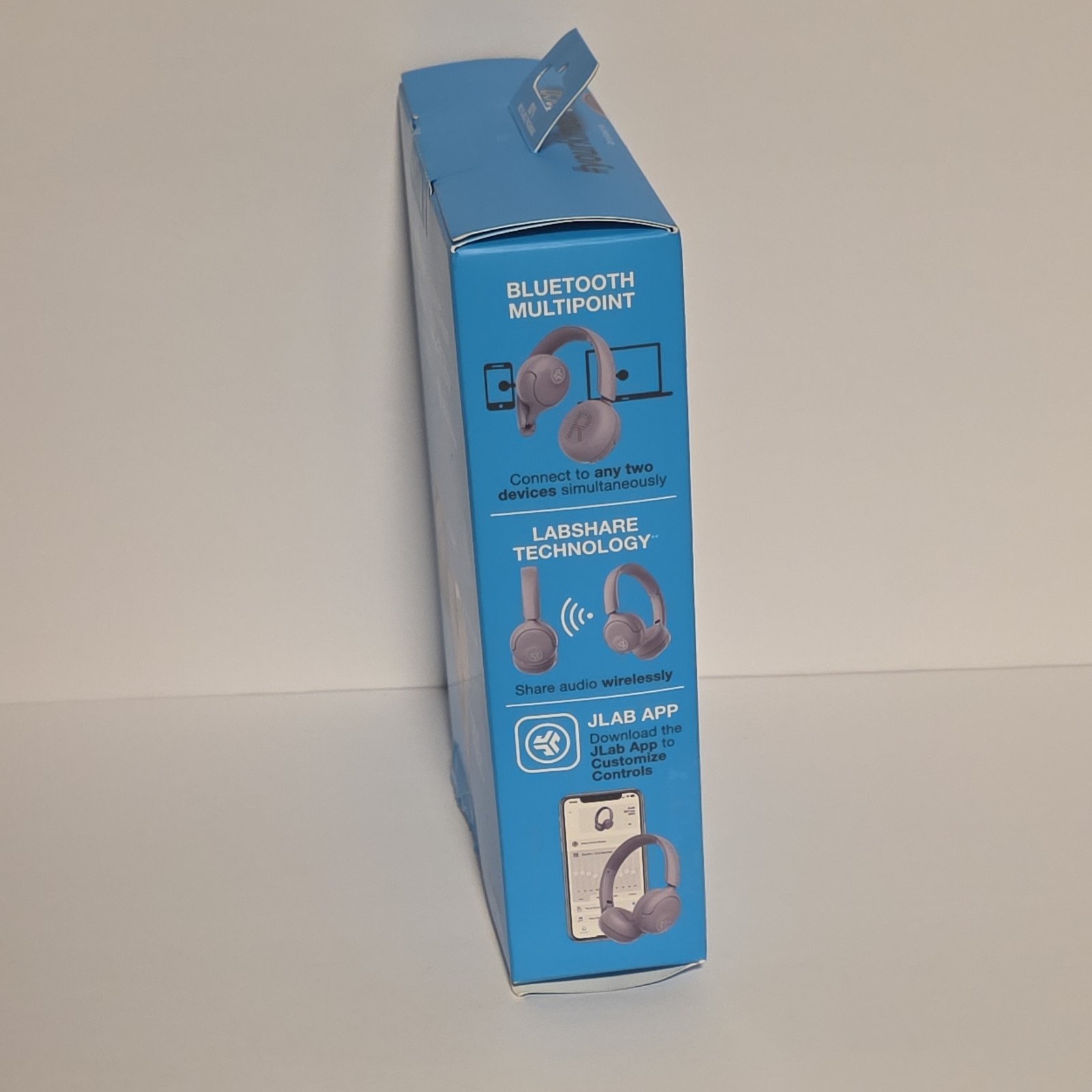 JLab Go Lux ANC Wireless Headphones Cloud White NEW, Box Damaged