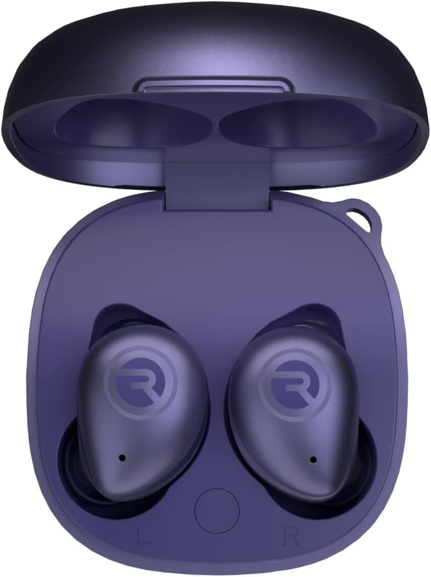 Raycon Fitness Bluetooth True Wireless Earbuds with Built in Mic 56 Purple