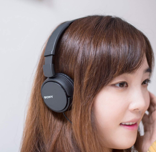 Sony MDRZX110/WHI ZX Series Stereo Headphones, MDR-ZX110 Black