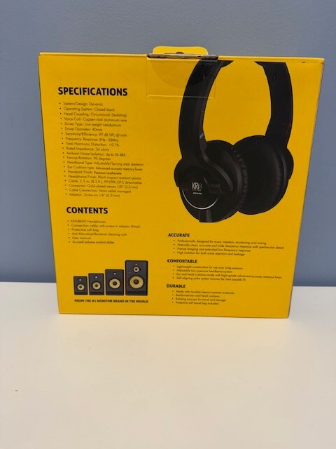 KRK KNS 8400 professional Studio Monitor Headphones tuned for mixing