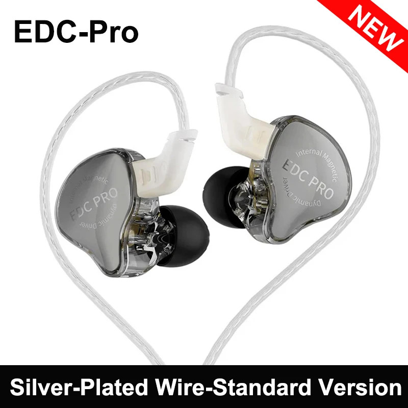 KZ EDC Pro HiFi In-Ear Wired Earphones Dynamic Driver IEM Bass Headphones 3.5mm