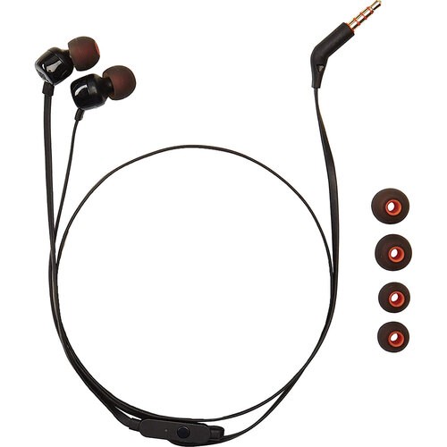 JBL JBLT110BLKAME TUNE110 In-Ear Headphones – Black