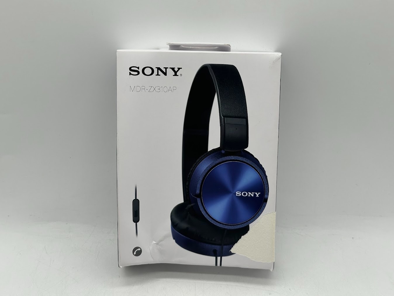 Sony MDR-ZX310AP Wired On-ear Folding Headphones – Blue