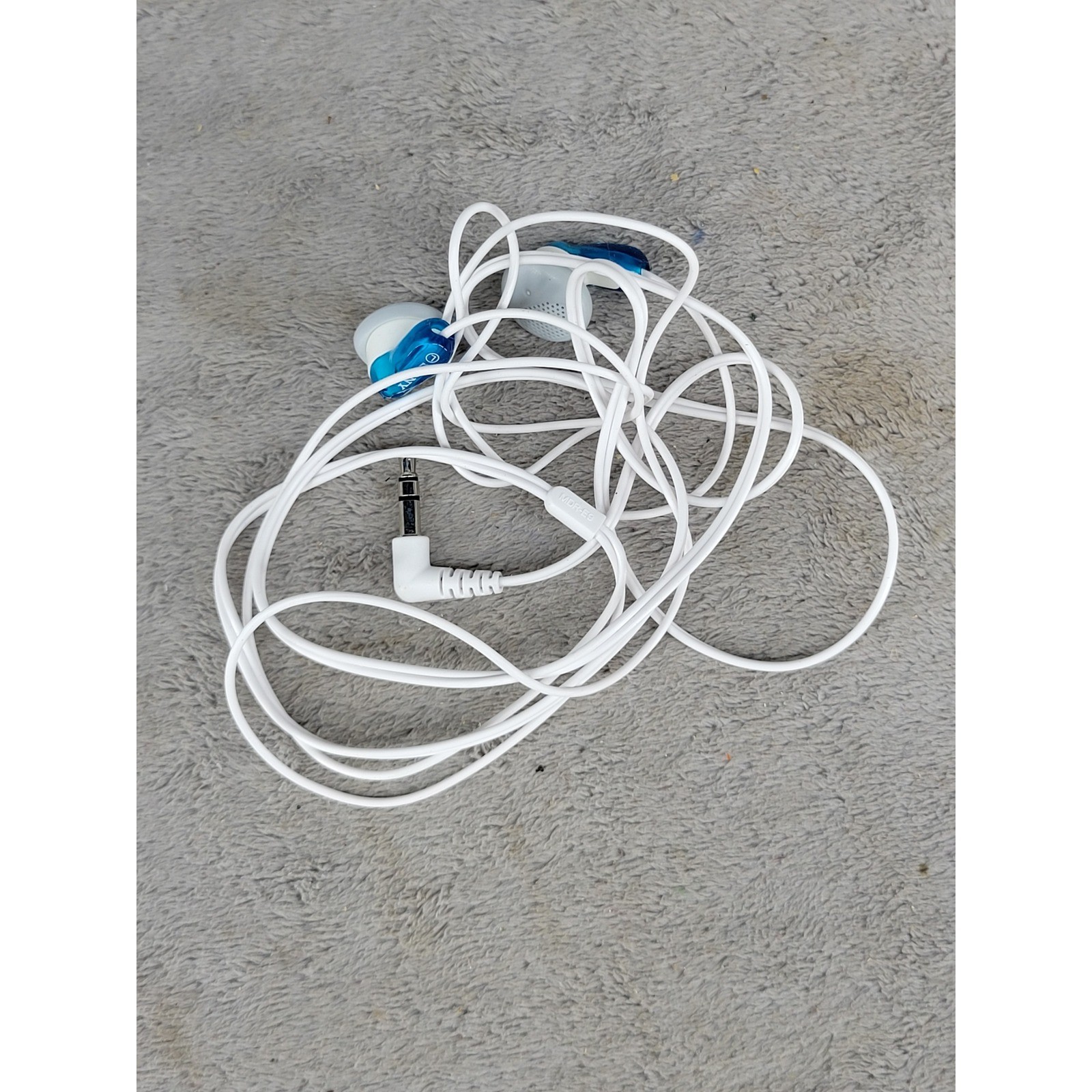 Sony MDR-E9 Wired In-Ear Earbuds White Blue 3.5mm Jack Vintage Walkman Style