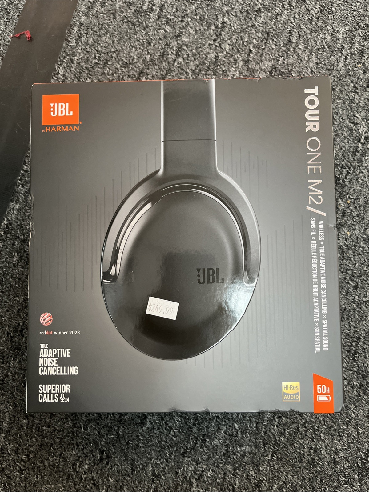 JBL Tour One M2 Wireless Over-Ear Headphones – Black
