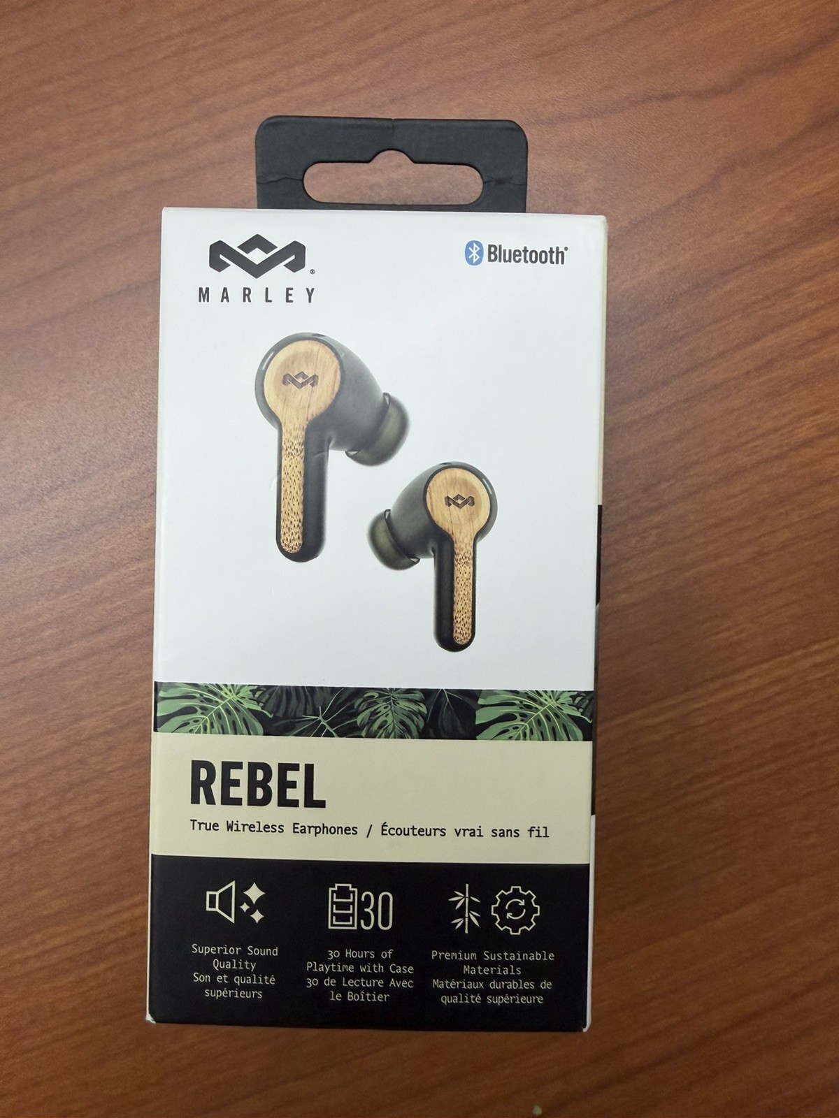 House of Marley Rebel True Wireless Bluetooth Earbuds NC Mic IPX5 Black/Brown
