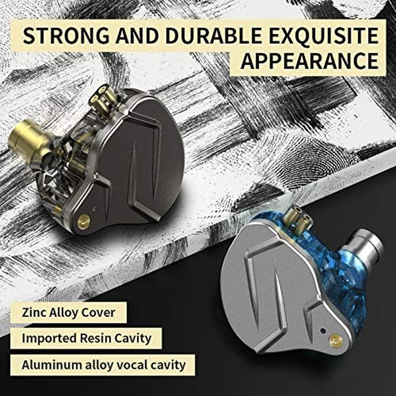 Linsoul KZ ZSN Pro Dual Driver 1BA+1DD Hybrid Metal Earphones Hifi In-Ear Monito
