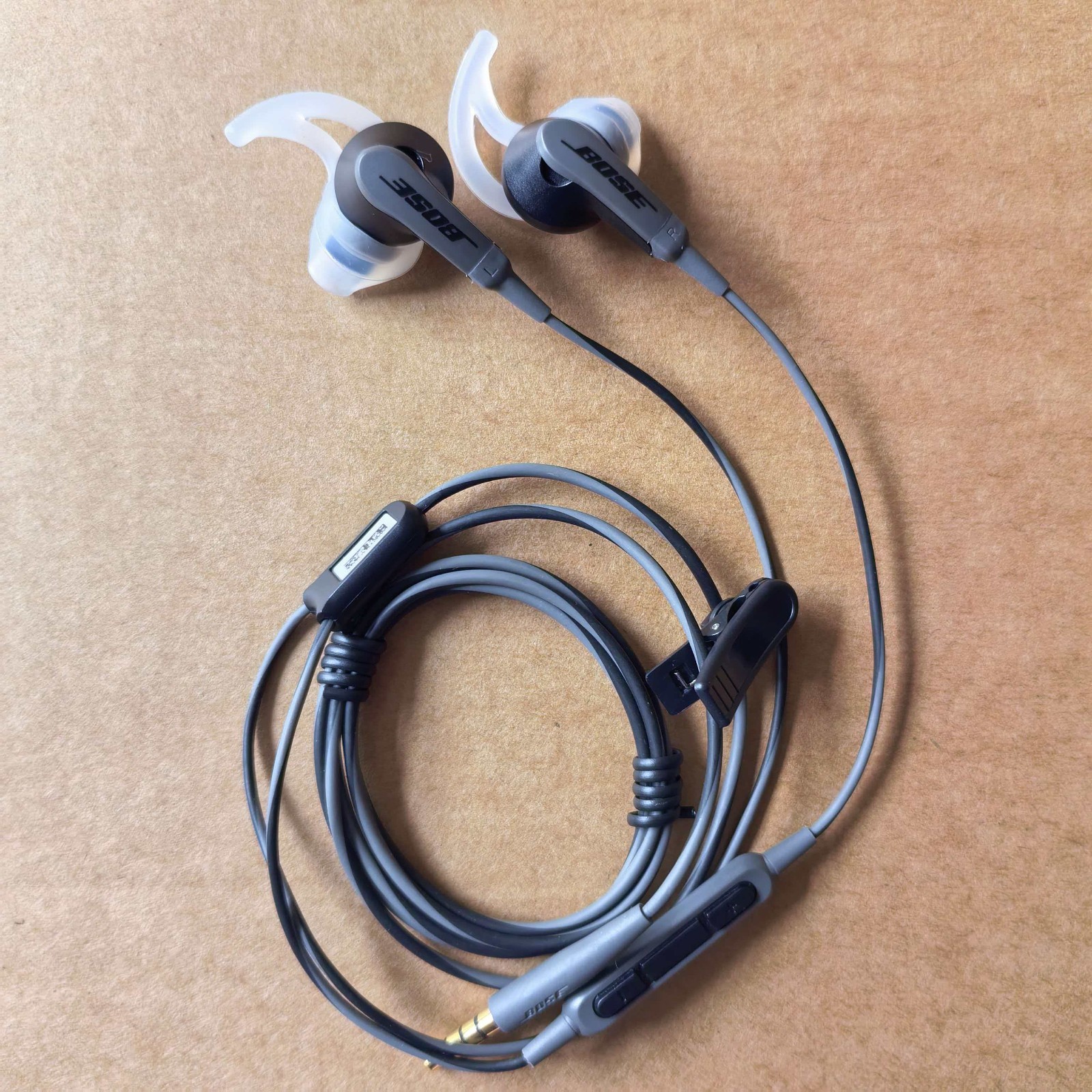 Original Bose SoundSport In-Ear Earphones Headset 3.5mm plug Charcoal Black