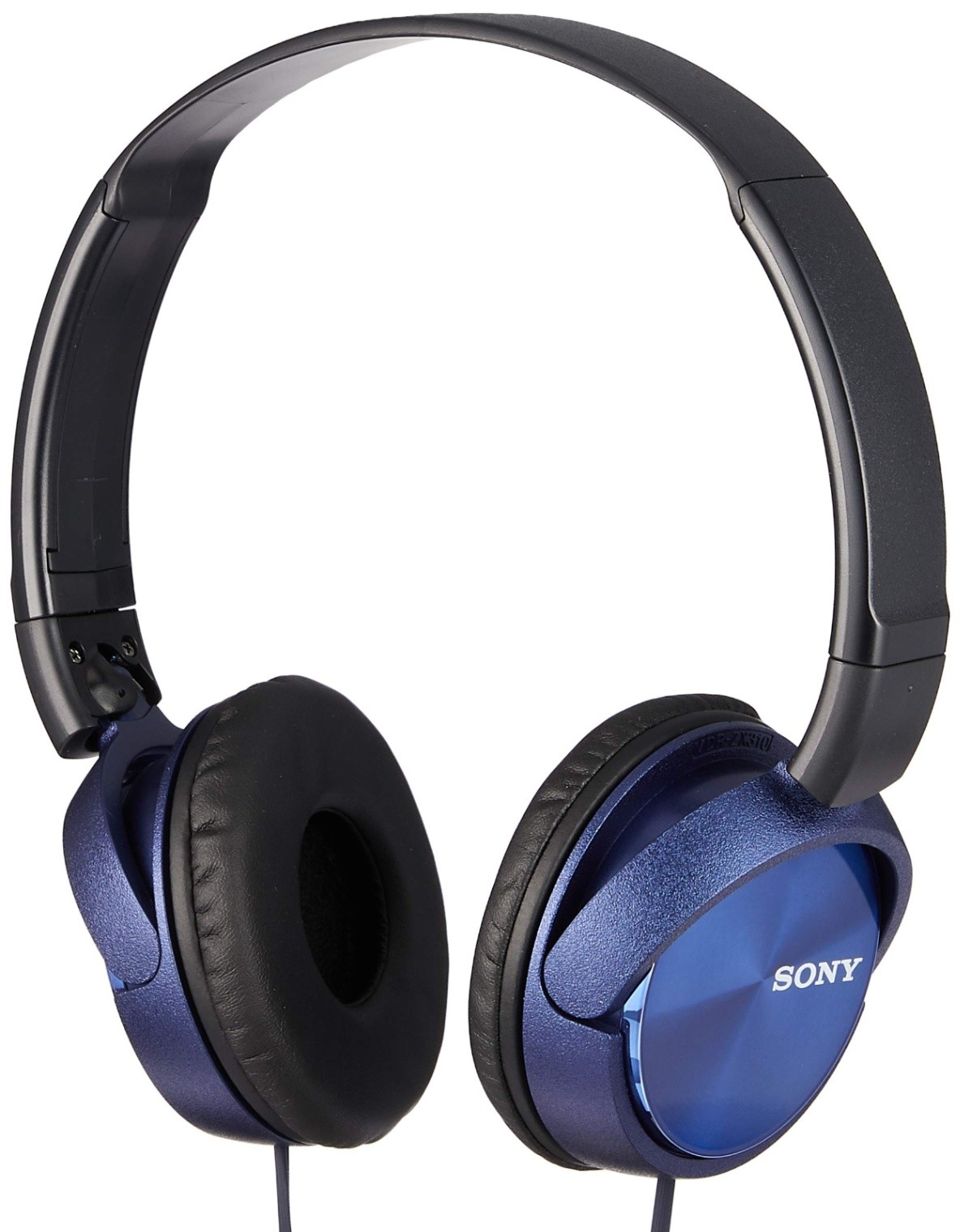 Sony MDR-ZX310 Headphones Over-Ear Foldable Blue 30mm Driver New