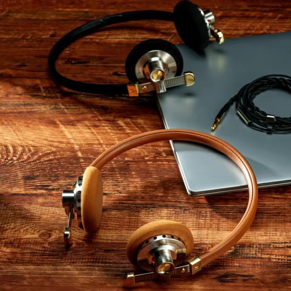 ROSESELSA Distant Mountain Headphone 40mm Diaphragm Driver Wired Classic Retro