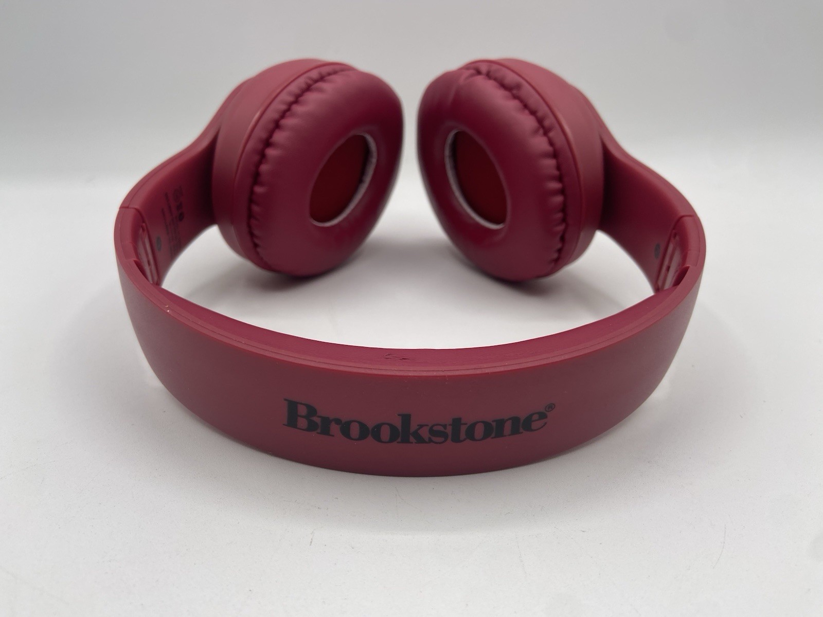 Brookstone BSBTH325 Red Bluetooth Wireless Over-Ear Headphones Tested Maroon